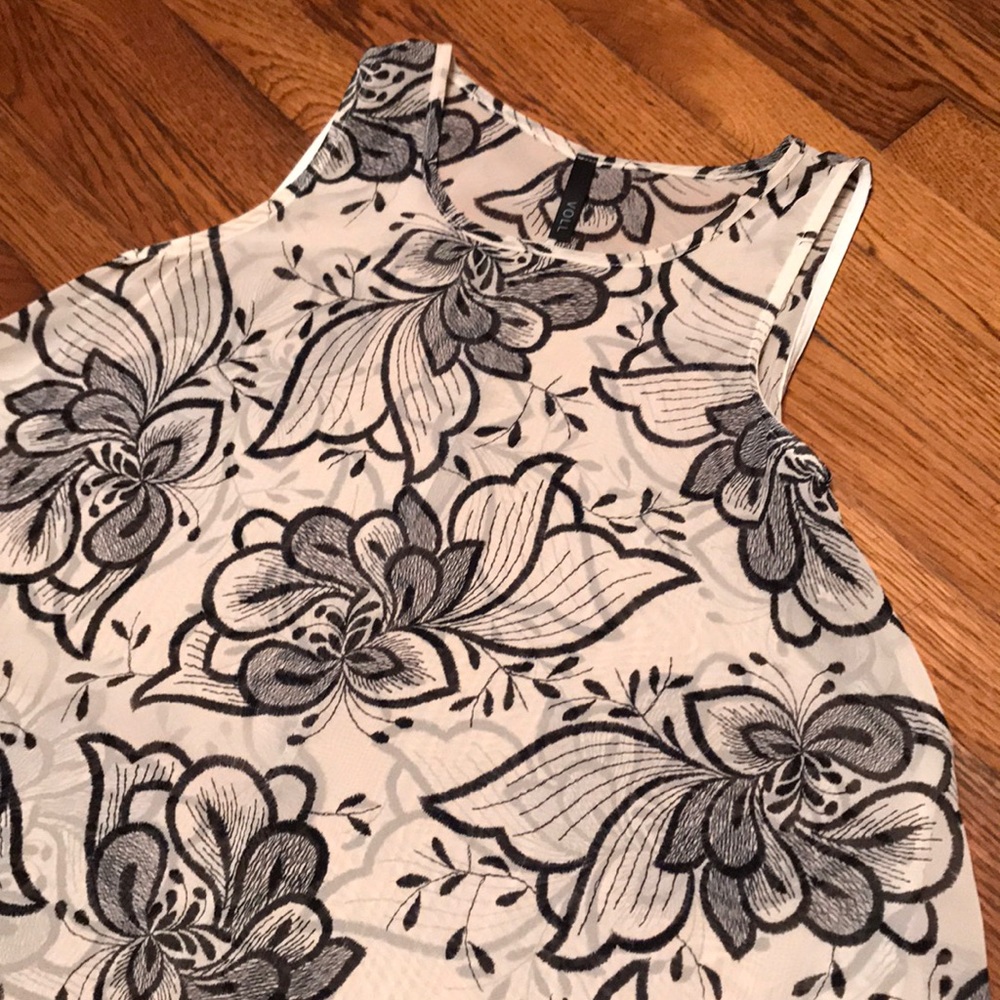 Sheer a line tunic/mini dress